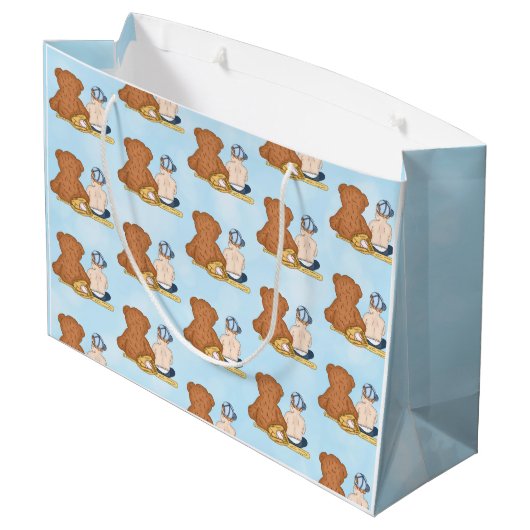 Lil' Slugger Baseball Thmed Kind Groot Cadeauzakje (Achterkant Gekanteld)