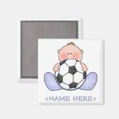 Lil Soccer Baby Boy Magneet (Voorkant / Achterkant)