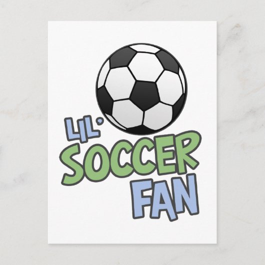 Lil' Soccer Fan Briefkaart (Voorkant)