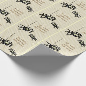 Lil Spider Halloween Baby shower Gift Wrap Cadeaupapier (Hoek)