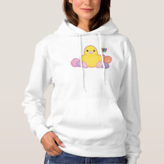 Lil Spring Chick Pattern Hoodie