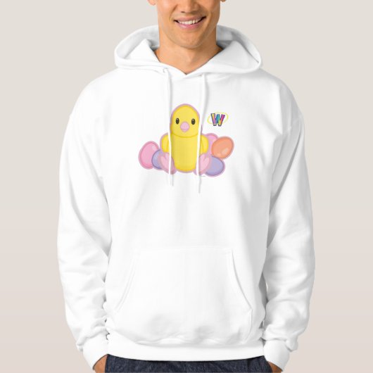 Lil Spring Chick Pattern Hoodie (Voorkant)
