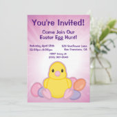 Lil Spring Chick Pattern Kaart (Staand voorkant)