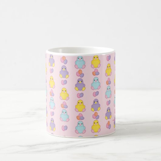 Lil Spring Chick Pattern Koffiemok (Center)