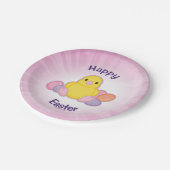 Lil Spring Chick Pattern Papieren Bordje (Gekanteld)