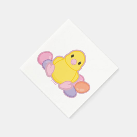 Lil Spring Chick Pattern Servet (Hoek)