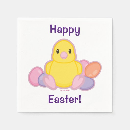 Lil Spring Chick Pattern Servet (Voorkant)