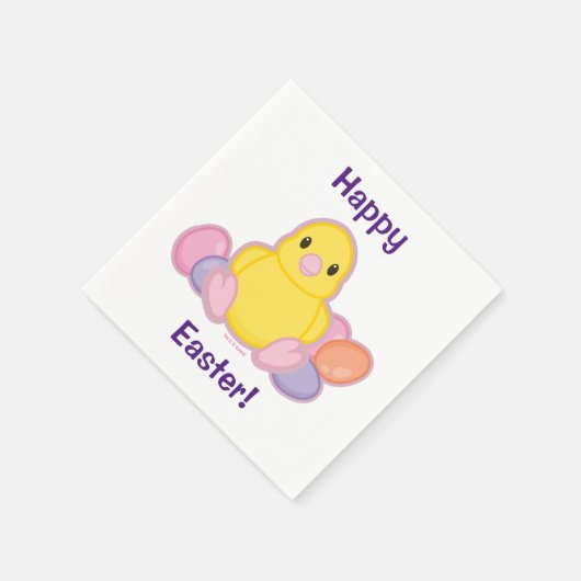 Lil Spring Chick Pattern Servet (Hoek)