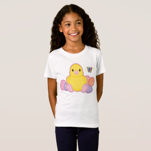 Lil Spring Chick Pattern T-shirt (Voorkant volledig)
