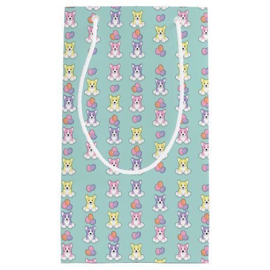 Lil Spring Corgi Pattern Klein Cadeauzakje (Voorkant)