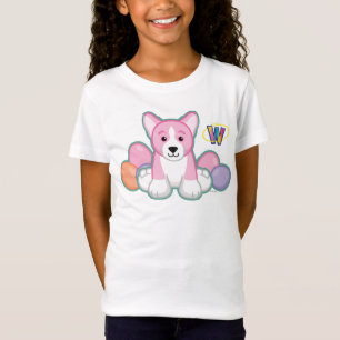 Lil Spring Corgi Pattern T-shirt