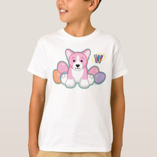 Lil Spring Corgi Pattern T-shirt