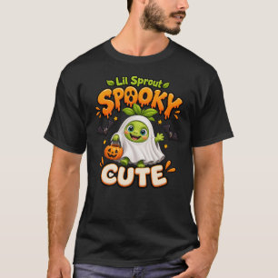 Lil Sprout Spookachtig Schattig Halloween Geest T-shirt