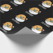 Lil-spuddy Funny Potato Pun Dark BG Cadeaupapier (Hoek)