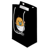 Lil-spuddy Funny Potato Pun Dark BG Klein Cadeauzakje (Voorkant Gekanteld)
