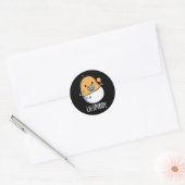 Lil-spuddy Funny Potato Pun Dark BG Ronde Sticker (Envelop)