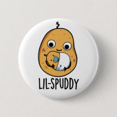 Lil Spuddy Funny Potato Pun Ronde Button 5,7 Cm (Voorkant)