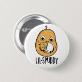 Lil Spuddy Funny Potato Pun Ronde Button 5,7 Cm (Voorkant /achterkant)