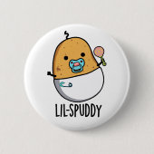 Lil-spuddy Funny Potato Pun Ronde Button 5,7 Cm (Voorkant)