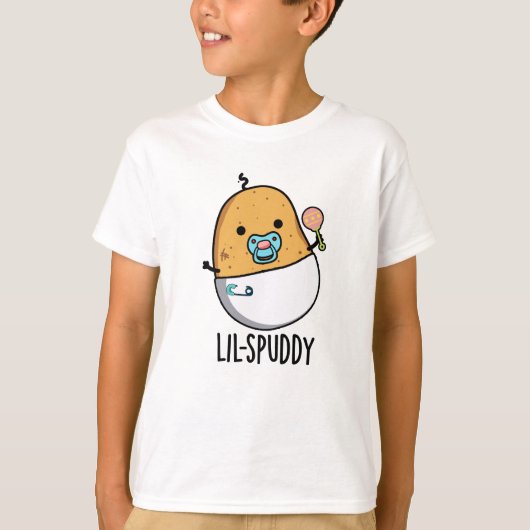Lil-spuddy Funny Potato Pun T-shirt (Voorkant)