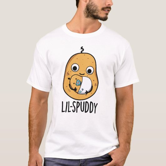 Lil Spuddy Funny Potato Pun T-shirt (Voorkant)