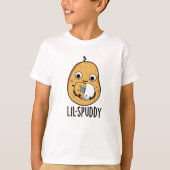 Lil Spuddy Funny Potato Pun T-shirt (Voorkant)