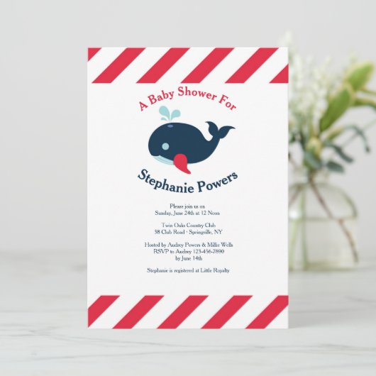 Li'l Squirt Invitation Kaart (Staand voorkant)