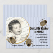 Lil Stinker 1e verjaardag Kaart (Voorkant / Achterkant)