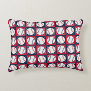 Lil Stitched Baseball-Accent Sierkussen Decoratief Kussen
