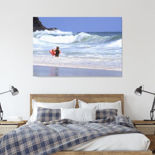LI'L SURFER DUDE 32x48 Canvas Afdruk (Insitu (Slaapkamer))