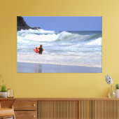 LI'L SURFER DUDE 40x60 Canvas Afdruk (Insitu (Woonkamer))