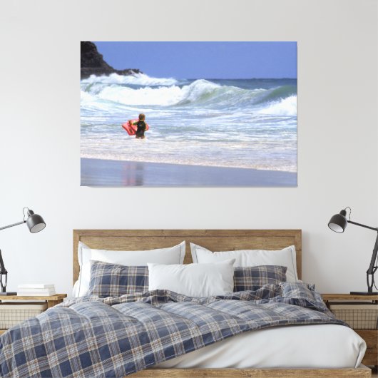 LI'L SURFER DUDE 40x60 Canvas Afdruk (Insitu (Slaapkamer))