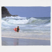 LI'L SURFER DUDE FLEECE DEKEN (Voorkant (Horizontaal))