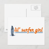 Lil Surfer Girl Briefkaart (Voorkant / Achterkant)