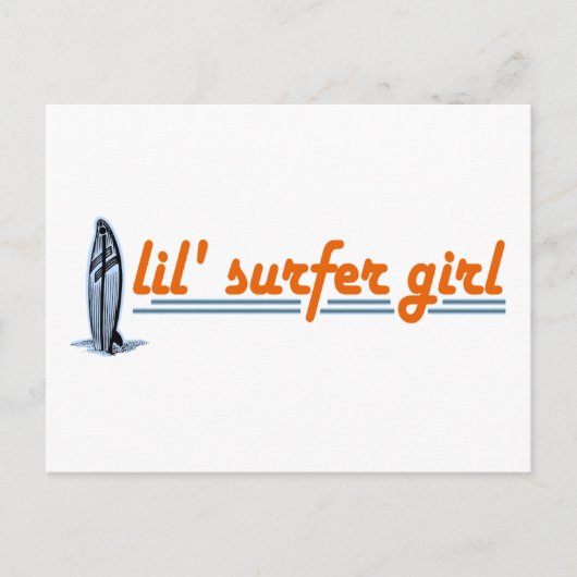 Lil Surfer Girl Briefkaart (Voorkant)