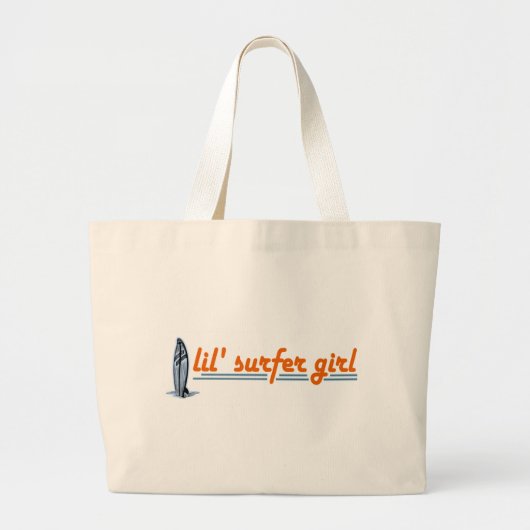 Lil Surfer Girl Grote Tote Bag (Voorkant)