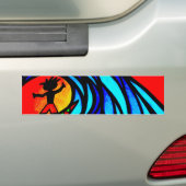 Lil Surfer guy bij pijpleiding Bumpersticker (Op auto)