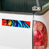 Lil Surfer guy bij pijpleiding Bumpersticker (Op Truck)