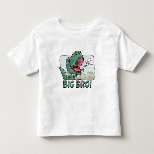 Lil' T Rex Big Bro oudere tandvleestandar Kinder Shirts (Voorkant)
