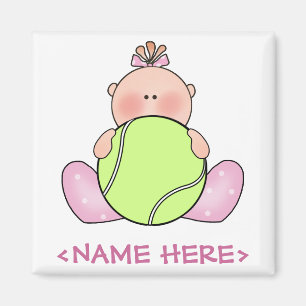 Lil Tennis Baby Girl Magneet