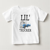 "Lil' Trucker" pun schattig grote booreiland vrach (Voorkant)
