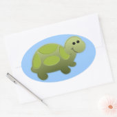 Lil Turtle Ovale Sticker (Envelop)