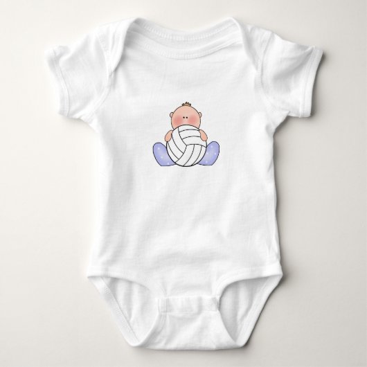 Lil Volleyball Baby Boy Romper (Voorkant)