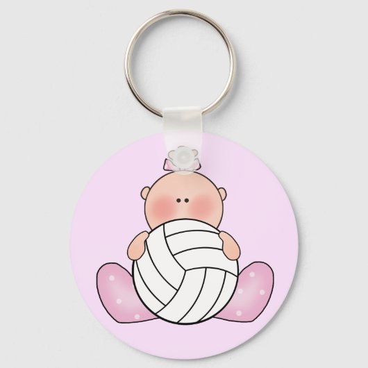 Lil Volleyball Girl Sleutelhanger (Voorkant)