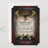 Lil Voodoo Doll Halloween Party Family Invitation Kaart (Achterkant)