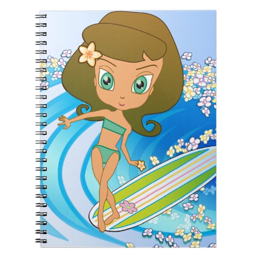 Lil' Wahine Wave Writer Notitieboek (Voorkant)