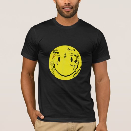 Lil Wayne Tattoo Smiley T-shirt (Voorkant)