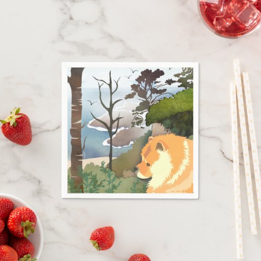 LIL WEATHER Chow -Paper Napkins Servet (Insitu)