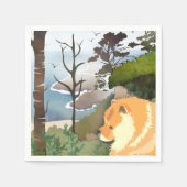 LIL WEATHER Chow -Paper Napkins Servet (Voorkant)