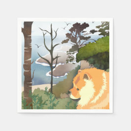 LIL WEATHER Chow -Paper Napkins Servet